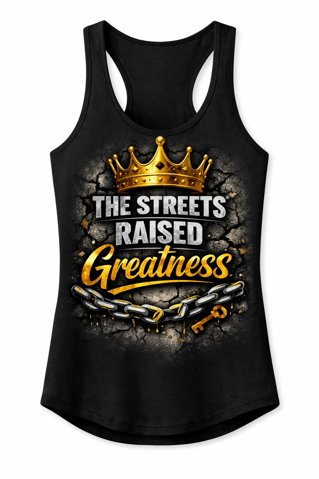 The Streets Raised Greatness Racerback Tank - Black